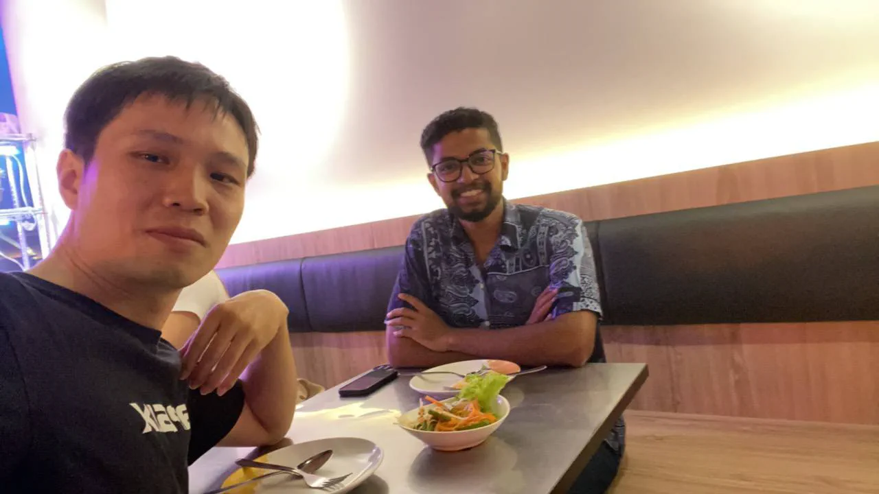 Meeting Lien Li over some Thai food