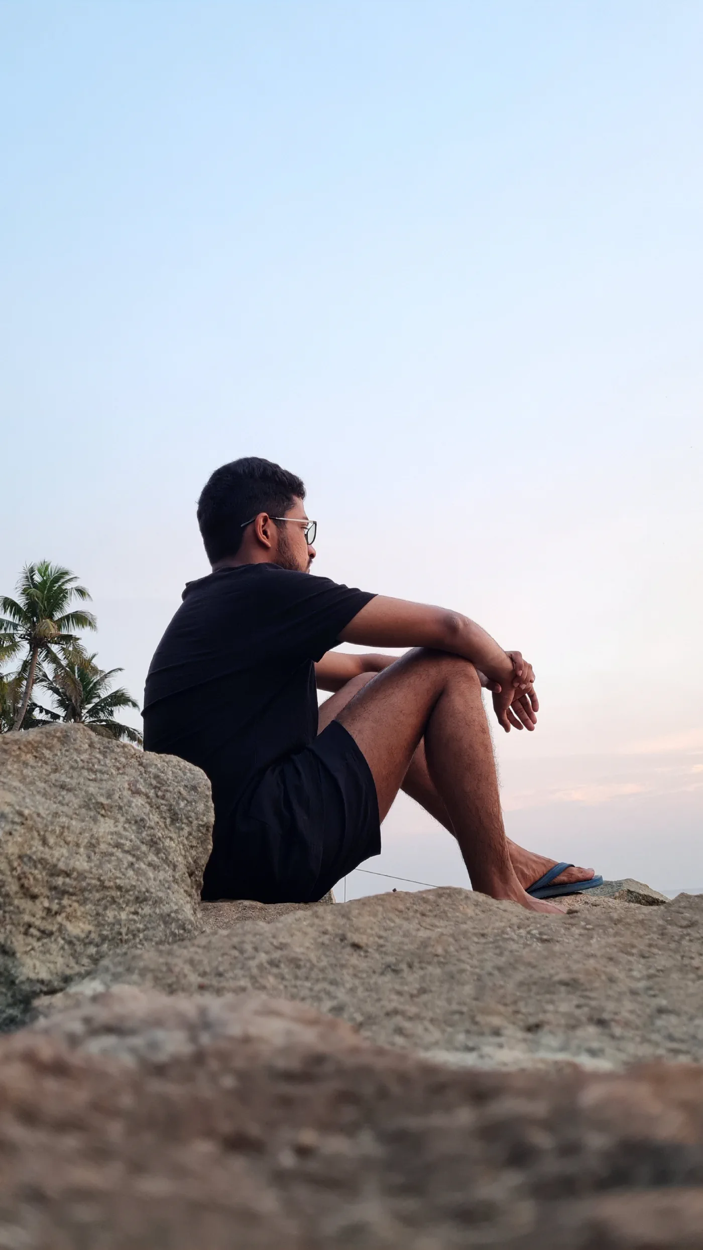 Navendu on the rocks