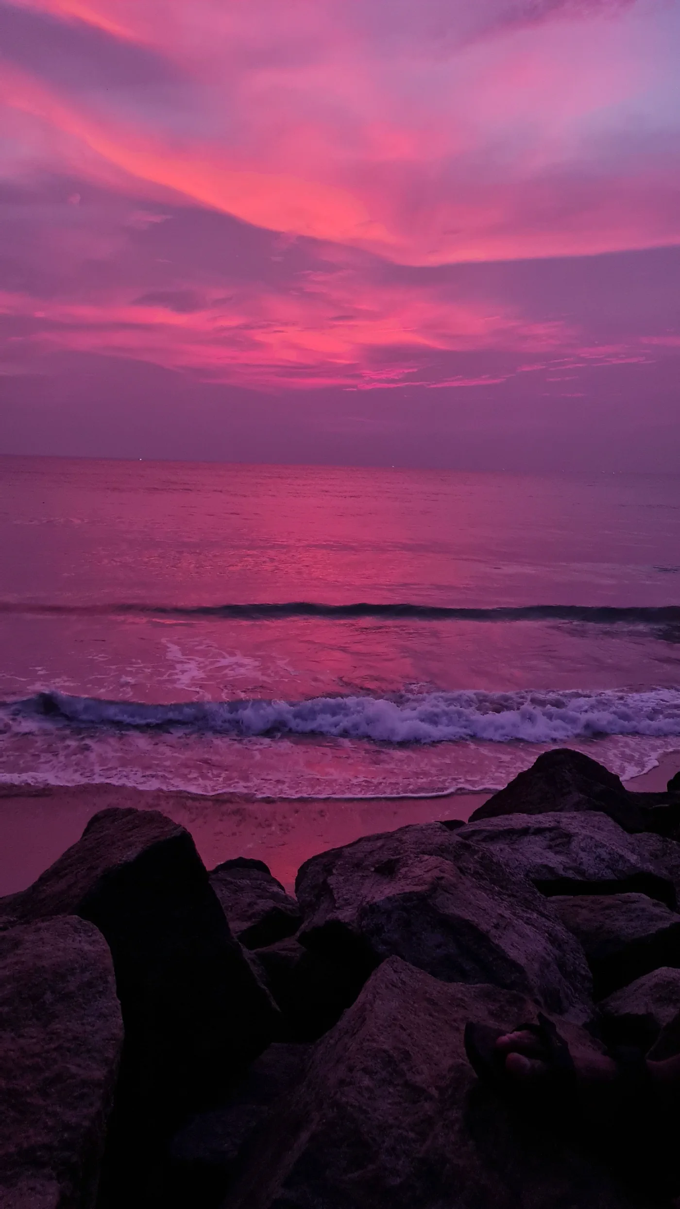 The pink sea