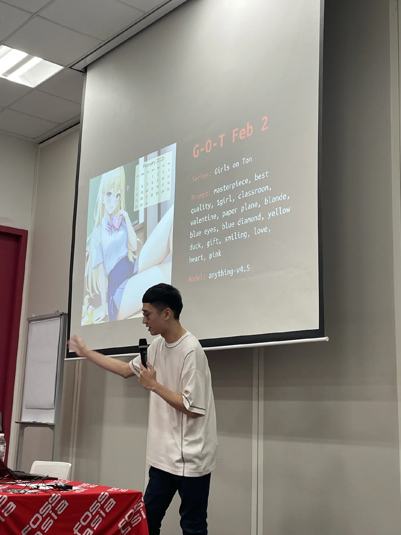 Am I really at a tech conference looking at pictures of anime girls?