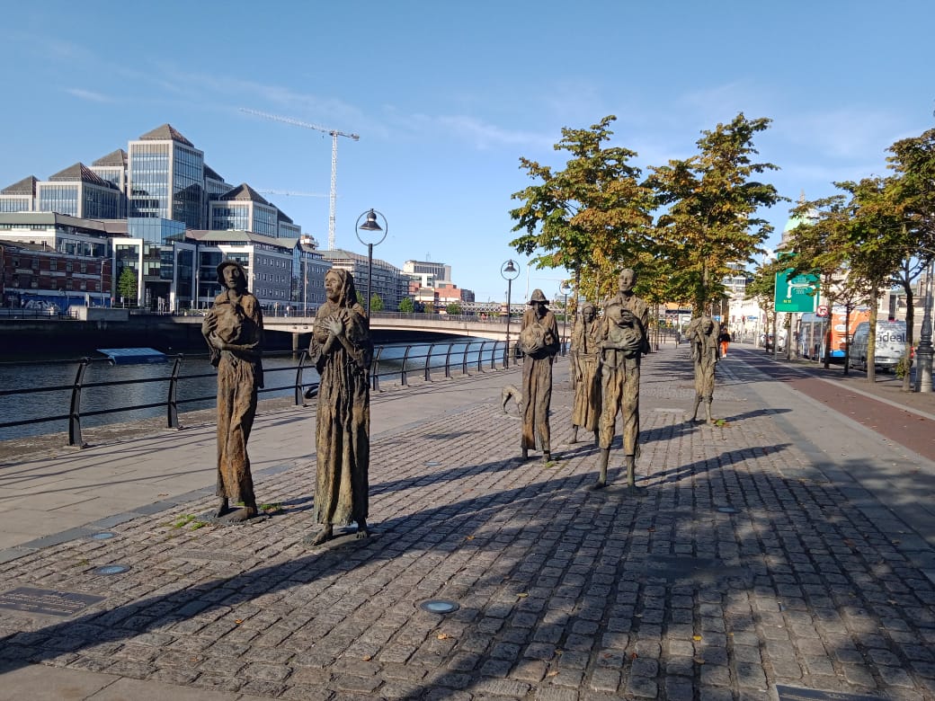 The famine memorial, Dublin - 16th September 2022
