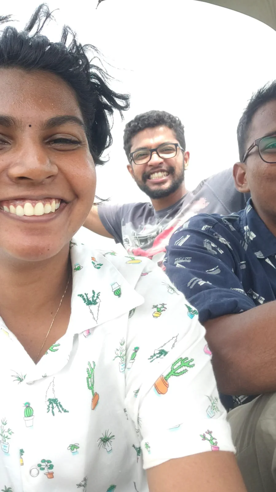 Three people