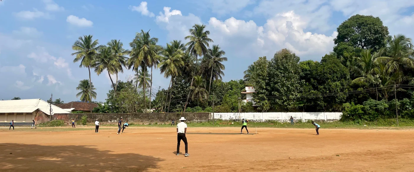 Beautiful day for a cricket match