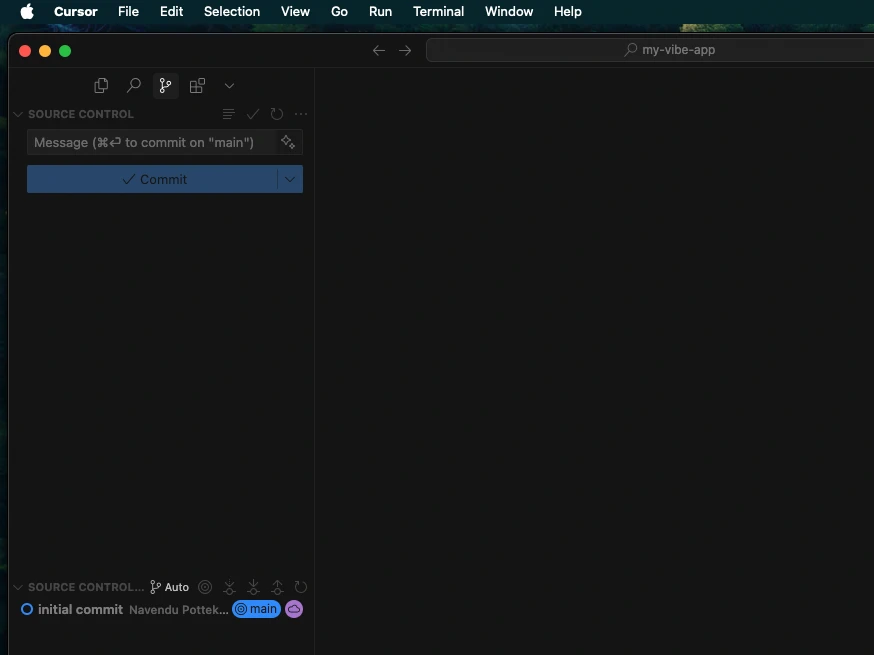 Git GUI in Cursor