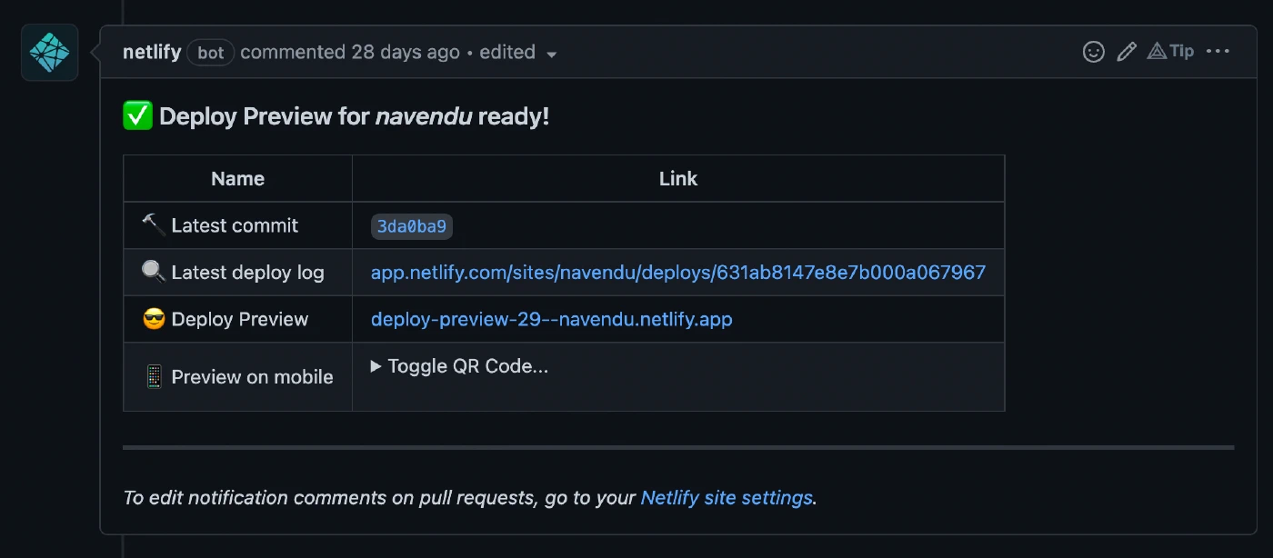 Deploy previews