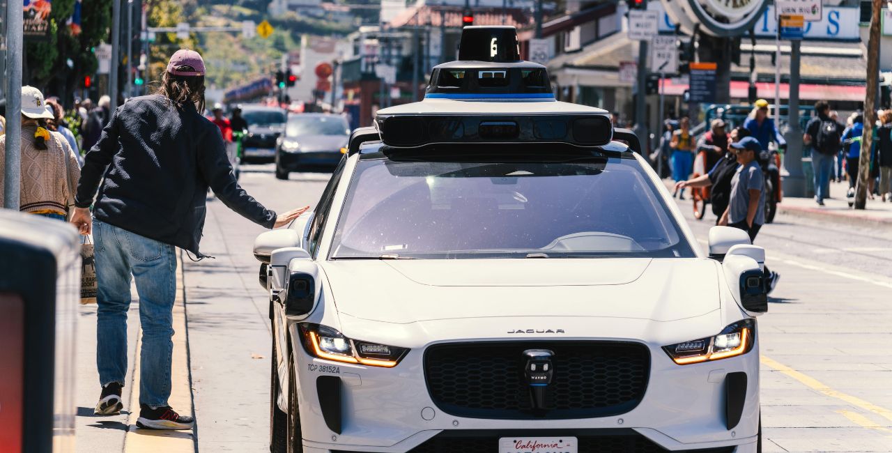 A Waymo in the wild.